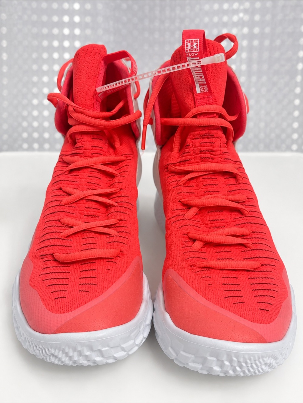 Under Armour Bright Red Kids High-Top Sneakers